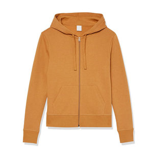 Wholesale New Fashion Winter Zipper Women Hoodie 100%cotton Custom <b>Plain</b> Blank Zipper hoodies for women - Product Image 4