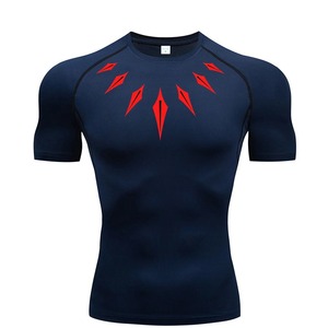 Camisetas de gimnasio impresas por sublimación de alta calidad diseño personalizado al por mayor Rash Guard Trending Slim Fit transpirable Jogging Wear - Product Image 5