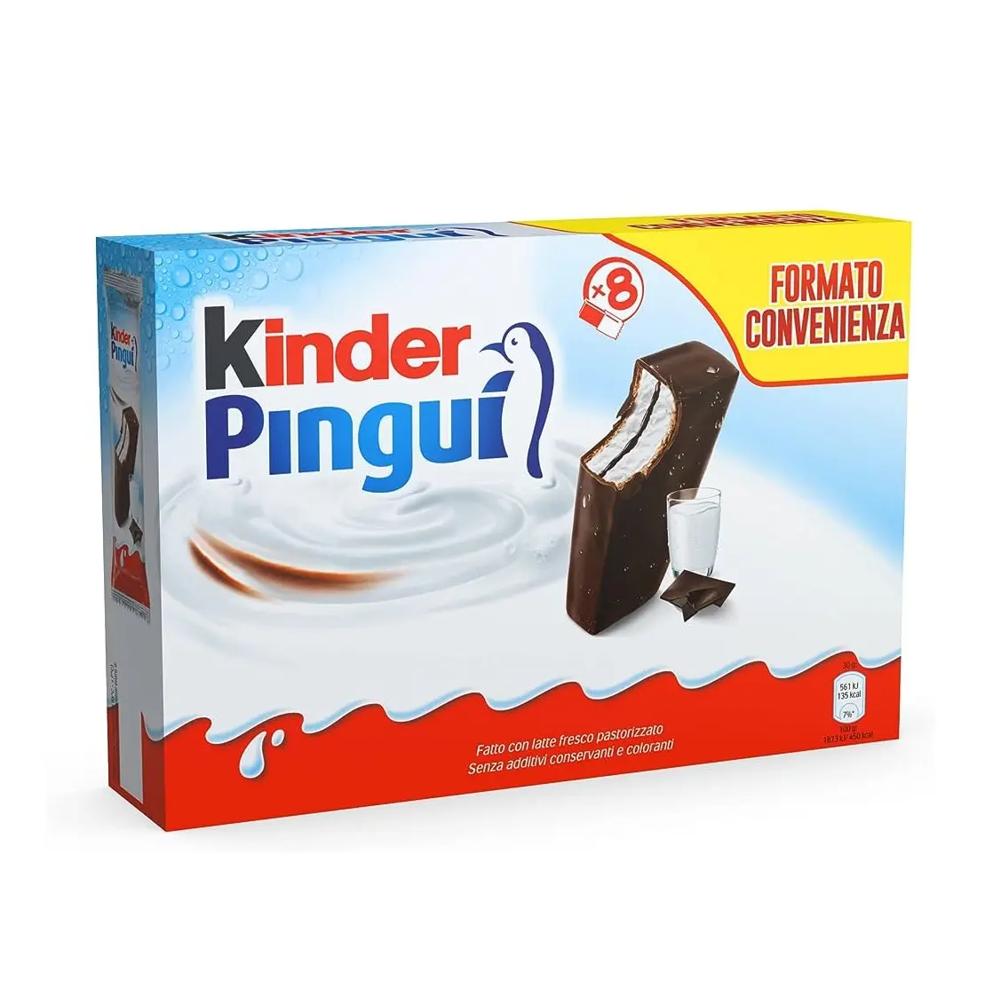 Kinder Pingui, 240g 8 Sticks | Kinder Marcas Chocolates