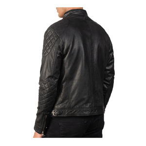 Chaquetas de cuero para hombre Chaquetas de cuero de moto de moda transpirable para hombre Chaquetas de cuero de moda para hombre de alta calidad - Product Image 3