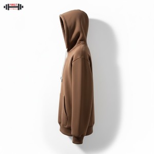 Sudadera holgada con capucha de algodón Streetwear Unisex Winter Heavyweight Fleece Regular Fit - Product Image 5