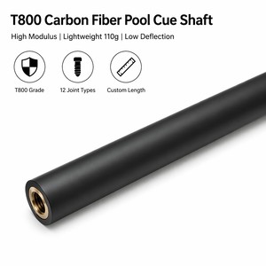 Eje de Taco de Billar de Fibra de Carbono de Baja Deflexión 10.5 11.5 12.5 12.9 mm, Repuesto de Precisión para Taco de Billar - Product Image 1