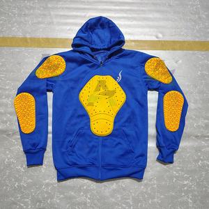 Sudaderas con capucha azules de talla grande para motocicleta con protección completa Linig Thump Loop y Belt Loop Características Equipo de motocicleta personalizable - Product Image 2