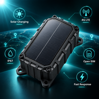 Traceur GPS solaire marin 4G IP67 étanche pour bateau de pêche à réponse rapide