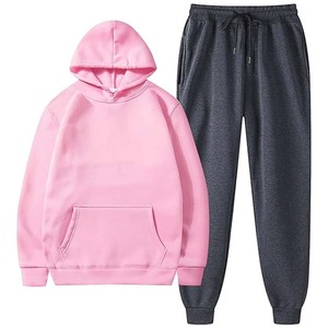 Chándal para hombre Deportes atléticos Casual Pullover Sweatsuit 2 piezas Sudaderas de manga larga Casual Jogging Block Sweatsuit Sets - Product Image 3