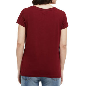 เสื้อยืดคอกลมสำหรับผู้หญิงฤดูร้อนออกแบบโลโก้ตามท้องถนน - Product Image 2