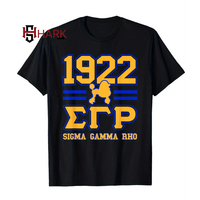 T-shirt d'été en jersey pour femmes, 100 % coton respirant et ultra doux, style streetwear de la sororité Pretty Poodles Sigma Gamma Rho
