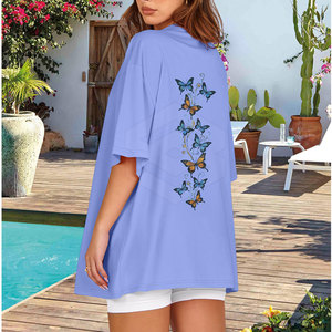 Camiseta Holgada de Verano para Mujer, Diseño Moderno, 100% Algodón Ecológico, Secado Rápido, Ropa Deportiva Informal, Superventas - Product Image 2