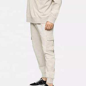 Ensemble de survêtements unisexes en molleton épais 100 % coton, coupe oversize, couleur unie, pour l'hiver - Product Image 4