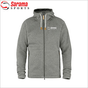เสื้อสเวตเตอร์ผ้าฝ้ายมีฮู้ดสำหรับผู้ชายกันน้ำพิมพ์โลโก้ตามสั่ง - Product Image 4