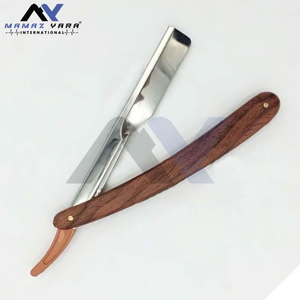 Navaja de Afeitar con Mango de Plástico con Acabado de Madera y Diseño de Cuchilla Intercambiable Regular - Product Image 2