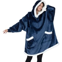 Pyjama Pull-over Femme Nouveau Style Décontracté Vêtements Thermiques d'Hiver avec Couverture en Laine d'Agneau Hoodie TV Directement du Fabricant