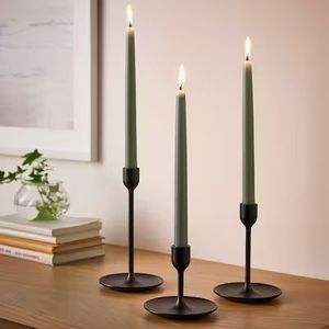 Portavelas decorativo de hierro con estilo para el hogar, soporte de vela de estilo moderno de Color arcilla, hecho a mano, personalizado - Product Image 5
