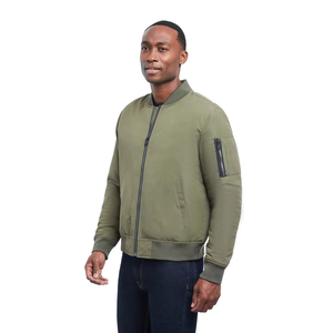 Chaqueta Bomber de Alta Calidad para Hombre, Estilo Urbano, Cuello Alto, Personalizable al por Mayor en Colores y Tallas - Product Image 1