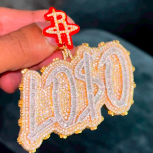 New Fashion Silver Fine Jewelry Unisex 925 Sterling Hip Hop Style Chain with Diamond White Charm Pendant & Charms Plated <b>Craft</b> - Product Image 3