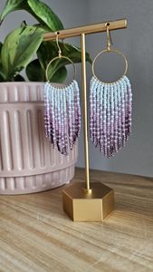Venta al por mayor de moda elegante cristal Real con cuentas borla ligero pendientes Tribal Boho para niñas mujeres fiesta por HF CRAFTS - Product Image 6