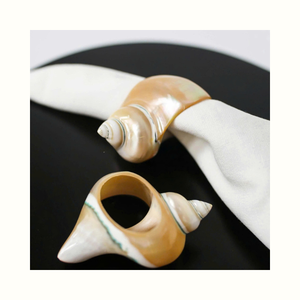 Anillo de Servilleta con Diseño de Concha Marina, Ideal para Decoración de Mesa en Eventos y Hostelería - Product Image 2