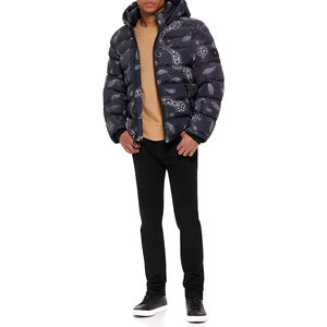 Vestes matelassées pour hommes de qualité supérieure en gros, séchage rapide, longueur standard, capuche personnalisée, rembourrage en coton, vente chaude, logo - Product Image 5