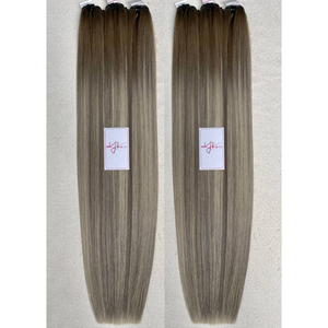 Paquetes de Cabello Humano Liso Natural Vietnamita sin Procesar de Tono Mixto, 100% Alineado con la Cutícula, Doble Trama, 12-30 Pulgadas, Suave, Procesado a Máquina - Product Image 1
