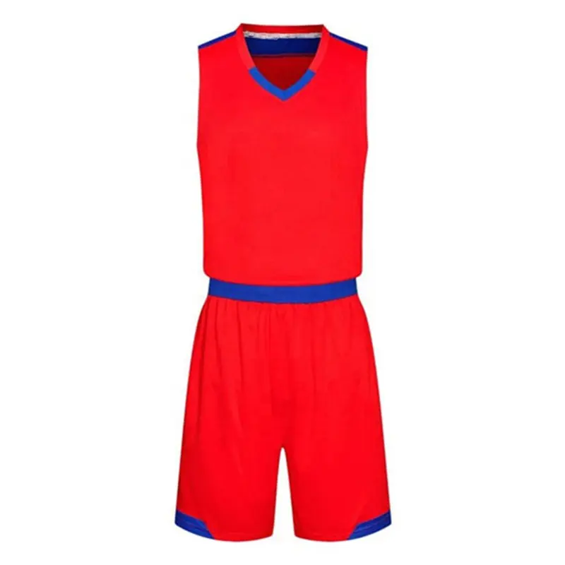 Heren Basketbal Jersey Set Heren Blanco Basketbal Uniform Volwassen Trainingsvest Dubbele Zak Korte Broek Sportkleding