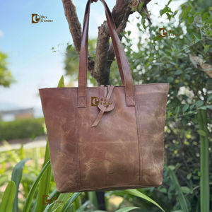 Bolsa de Mano de Cuero Genuino de Moda al por Mayor, Bolso Elegante de Cuero Real, Gran Oferta, Bolsos de Diseñador de Gran Tamaño para Mujer, Multiusos - Product Image 1