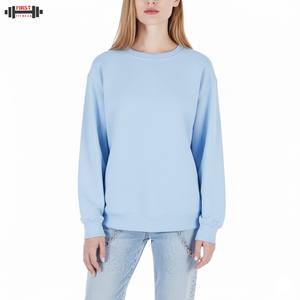 Sudadera de invierno de alta calidad con media cremallera y cuello en V, estilo urbano, para mujer, personalizable, con hombros caídos y forro polar. - Product Image 1