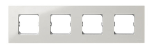Cornice bianca compatta, 4 elementi, con cornice 85x304mm. (Simon 27 Play 2700640-030) - Product Image 1