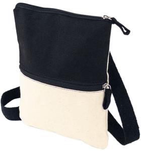 Sac bandoulière en toile unisexe avec fermeture éclair, léger, durable, essentiel pour les déplacements quotidiens et les voyages - Product Image 3