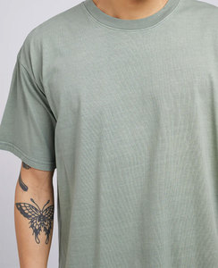 คุณภาพสูงเปล่าเสื้อยืดสีดําผ้าฝ้าย 100% เสื้อยืดปรับแต่งการพิมพ์โลโก้ผู้ชาย O คอผ้าฝ้ายเสื้อยืด - Product Image 2