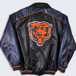 Concevez votre propre industrie Tendance Veste de motard en cuir pour hommes à manches longues Style fermeture à glissière avant Veste en cuir de motard pour hommes - Product Image 4