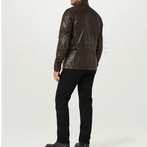 Dernière nouvelle mode moto veste en cuir personnalisée nouvelle veste d'équitation moto sur mesure - Product Image 4