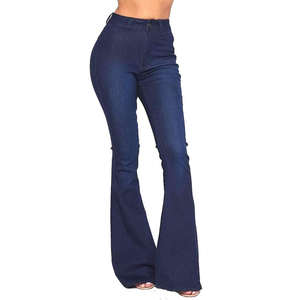 Jeans droits pour femmes, taille mi-haute, respirants, imperméables, écologiques, doublure en molleton 100% coton, lavés, automne été - Product Image 4