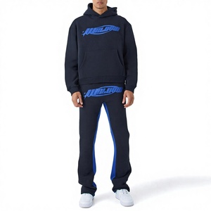 ชุดฮู้ดดี้แบบยูนิเซ็กซ์ ชุดกีฬา ผ้าระบายอากาศ ชุดฮู้ดดี้และกางเกงขายาวพิมพ์ลาย  ชุดออกกำลังกายแฟชั่นสำหรับผู้ชาย - Product Image 1