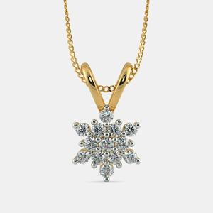 18Kt oro amarillo 0.712 gramos diamante colgante 0,2180 Ct diamantes Acero inoxidable serpiente cadena collar religioso moda colgante - Product Image 4