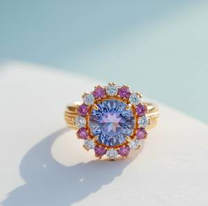 Anillo Elegante de Plata de Ley 925 con Cristales Auténticos para Mujer, Compromiso, Boda y Fiesta - Product Image 5