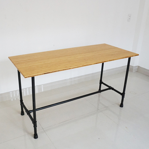 BFPB003-140x60cm Bamboo Pipe <b>Desk</b> Computer <b>Desk</b> with Unique Pipe Legs - Product Image 5