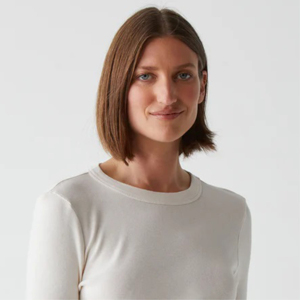 Nouveauté T-shirts à manches longues surdimensionnés en coton personnalisés vente en gros de T-shirts à manches longues pour femmes de High Street décontractés avec logo personnalisé - Product Image 5