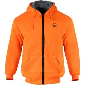 Hi Vis Camisas de trabajo de construcción Chaleco DE SEGURIDAD reflectante de secado rápido Sudaderas con capucha Sudadera de lana amarilla Uniformes directos de fábrica - Product Image 2
