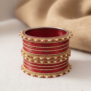 Ruby Royale Lac Fine <b>Bangle</b> <b>Set</b> of 2 - Product Image 1