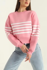 Sweat-shirt d'hiver élégant pour femmes Logo personnalisé Pull à épaules tombantes Arrivées Grandes tailles Arrivée Sweat-shirt pour femmes délavé - Product Image 4