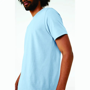 เสื้อยืดคอตตอนถักพิมพ์ลายด้านหน้าแบบเรียบง่าย ผ้าฝ้าย 100% เนื้อนุ่ม ใส่ได้ทั้งชายและหญิง แขนสั้น บริการ OEM แฟชั่นสตรีทแวร์ ขายส่ง - Product Image 2