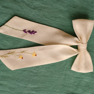 Vestido de lino suave bordado a mano para niñas, estilo informal para el primer cumpleaños de niños pequeños, OEM hecho en Vietnam - Product Image 6