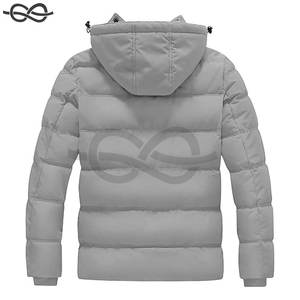 Blouson matelassé à capuche pour homme, chaud, doublure en coton, capuche amovible, élégant, durable, pour l'extérieur, style urbain, par temps froid - Product Image 2