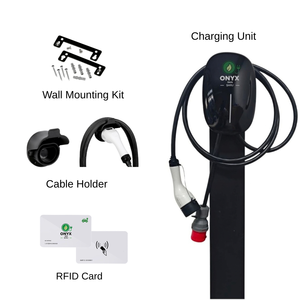 Cargador de Vehículos Eléctricos de 22kW CA, Wallbox con Cable, Tarjeta RFID, Plug and Play, Estación de Carga Doméstica - Product Image 1