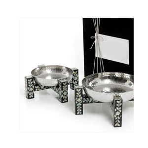 ชุด2ชามช็อกโกแลตแบบใช้ค้อนทุบดีไซน์เนอร์พร้อมแม่ของไข่มุกถ้วยเสิร์ฟแบบใช้แล้วทิ้งสำหรับงานปาร์ตี้ - Product Image 3