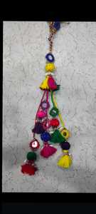 จี้ตกแต่งกระเป๋าหิน2025พวงกุญแจพู่ปอมปอมปอมสำหรับนำโชคกระเป๋าและชุดส่าหรี - Product Image 3