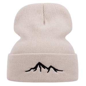 Gorro de punto personalizado con logotipo de diseñador y letras bordadas, gorro con lazos para playa, venta al por mayor, invierno frío común - Product Image 2