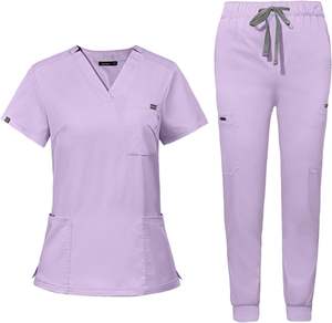 Confortable mode gommage costumes hôpital médical gommages uniformes vente en gros médecins infirmières Logo personnalisé vêtements de travail - Product Image 1
