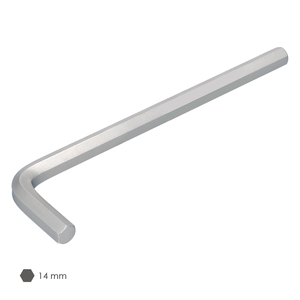 Chiave a brugola professionale lunga in acciaio al cromo vanadio 14,0 mm. - Product Image 3