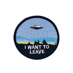 Patchs brodés thermocollants en tissu sergé avec logo Velcro Hook & Loop pour vêtements - Product Image 4